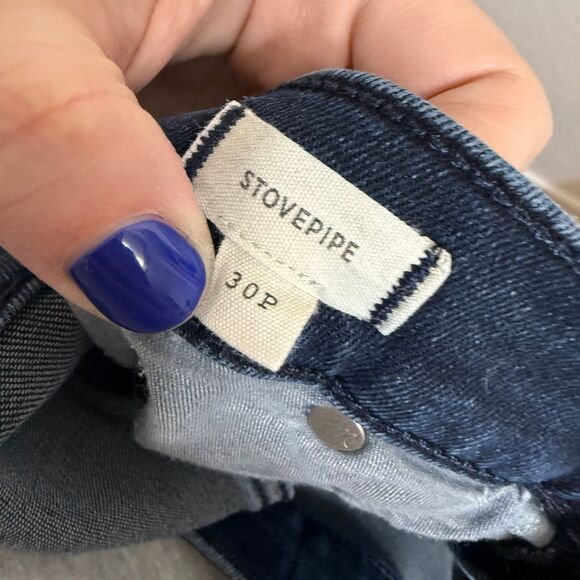 Madewell Petite Stovepipe Jeans Dark Wash Size 30P - Picture 4 of 4